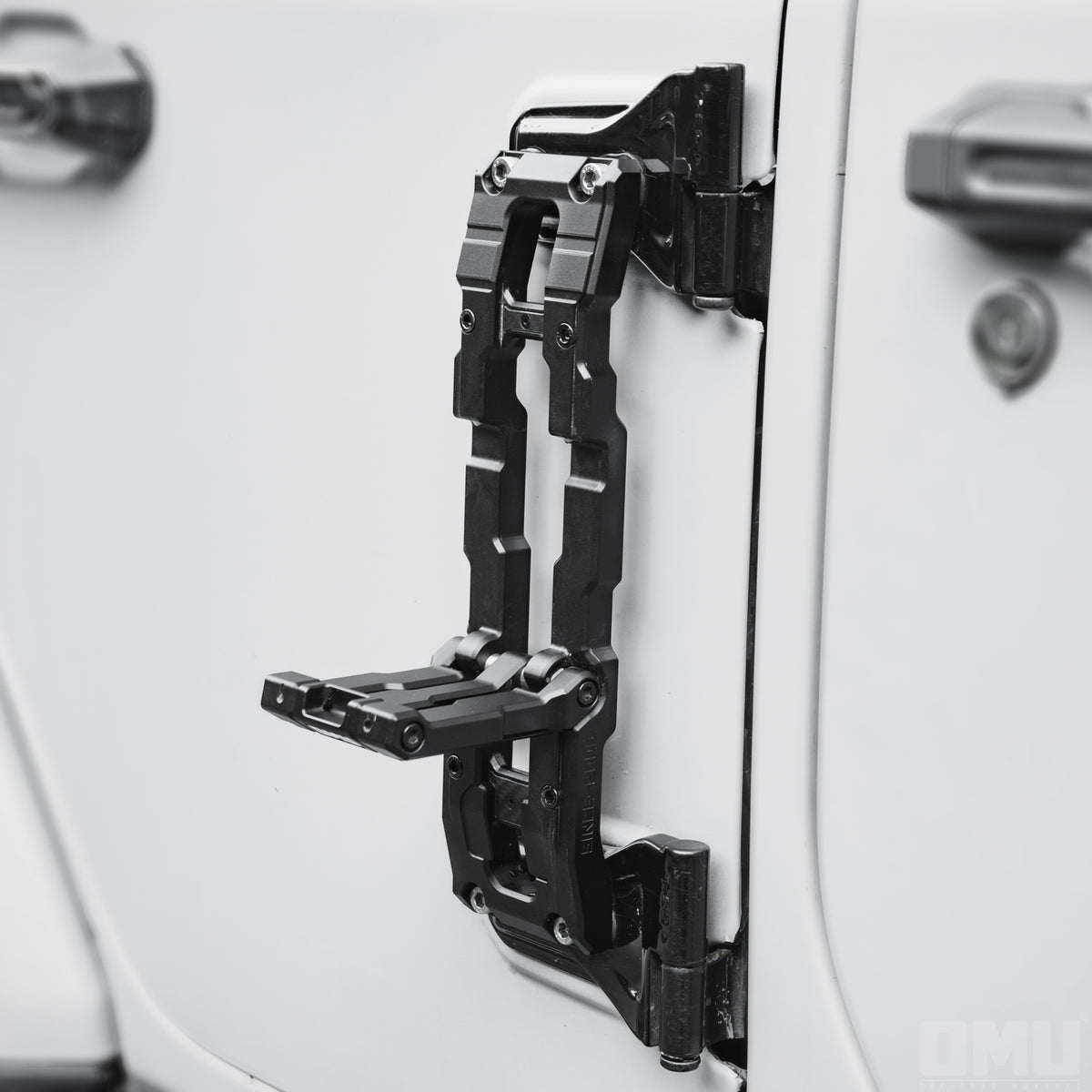 OMU Genesis Series Aluminum Door Hinge Step Folding Foot Pedal for