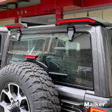 Maiker Roof Mount Spoiler Wing Splitter With LED Light For Jeep Wrangler JK JL