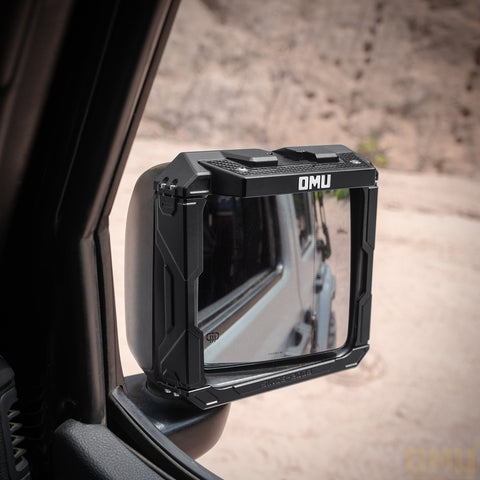 OMU Genesis Rearview Mirror Cover Rain Shield For Jeep Wrangler JL/Gladiator JT