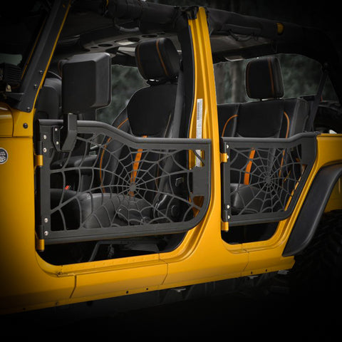 4x4 Off road 2/4 door tubular doors for Jeep wrangler JK accessories spider web half door