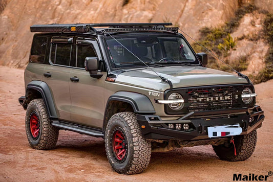 Maiker Front Bumper With Guard Plate&Light For Tank 300 Accessories