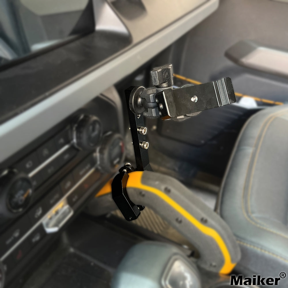 MAIKER OFF ROAD Phone Holder Mount for Ford Bronco 2021 2022 2023 Custom  Adjustable Stabilizer Bronco Cell Phone Holder