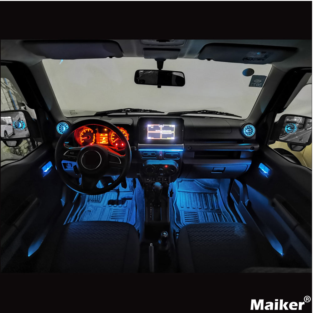 Maiker LED Atmosphere Light Air Vent for Suzuki Jimny JB64 JB74 Access –
