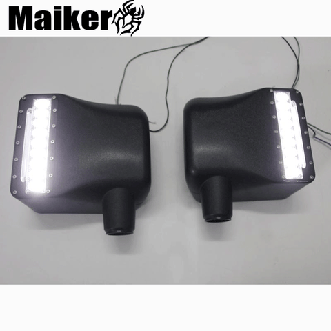 door mirror with LED light For jeep wrangler rearview mirrors