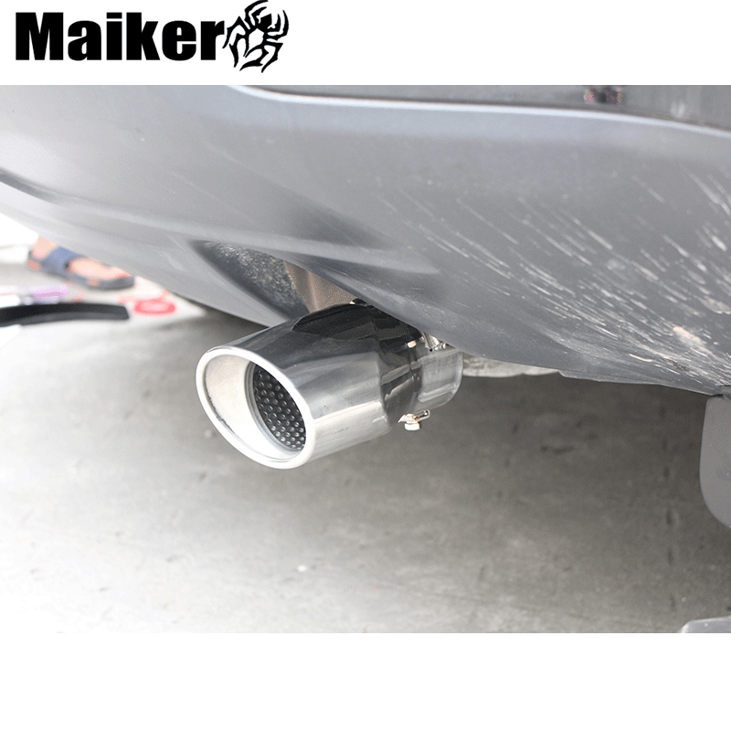 Off Road Muffler Tip Muffler Pipe สำหรับรถจี๊ปเข็มทิศ MK 2011+ เคล็ดลับท่อไอเสียสำหรับอุปกรณ์รถจี๊ป