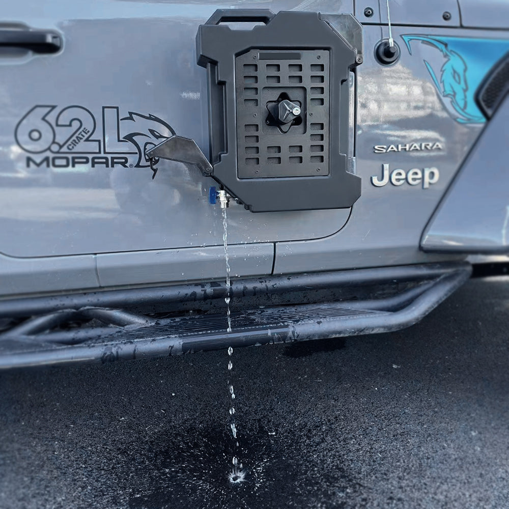 Maiker New 9L Door Tank Kits With Water Tap For Jeep Wrangler JK/JL/JT
