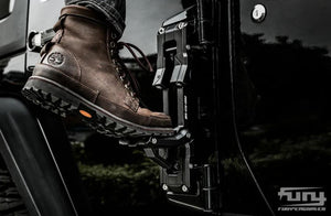 Awaken Series Door Hinge Step Foot Peg Metal Folding Foot Pedal for Jeep Wrangler JK JL