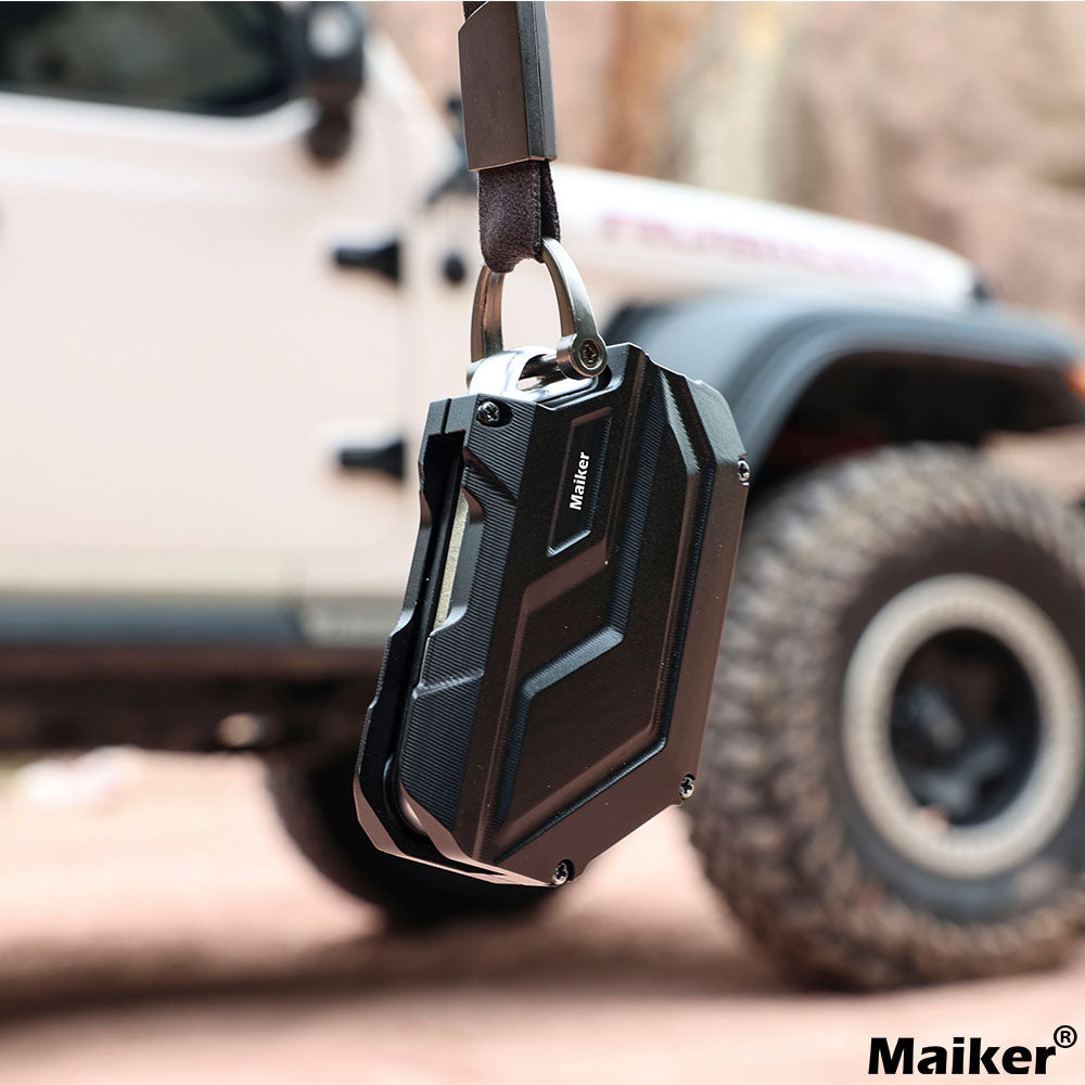 Maiker ฝาครอบกุญแจอลูมิเนียมสำหรับ Jeep Wrangler JL