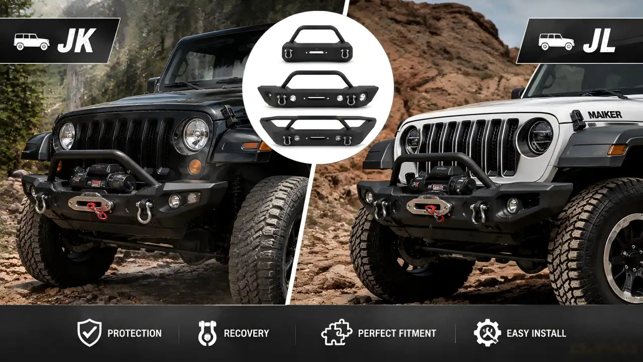 Jeep Wrangler Front Bumper Fitment Guide for JK and JL