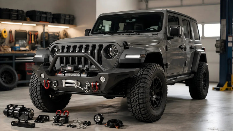 Jeep Wrangler Front Bumper Installation Requirements and Accessories