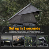 Overland Hardshell Roof Top Tent with Ladder For Van Jeep SUV Truck