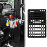 Tacmolle Tactical Seat Back Organizer with Tray & Steering Wheel Tray For Universal Model