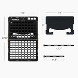 Tacmolle Tactical Seat Back Organizer with Tray & Steering Wheel Tray For Universal Model