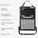 Tacmolle Tactical Seat Back Organizer with Tray & Steering Wheel Tray For Universal Model