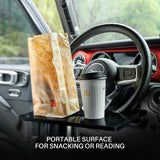 Tacmolle Tactical Seat Back Organizer with Tray & Steering Wheel Tray For Universal Model