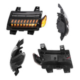 Maiker Lens LED Fender Light Kit LED Turn Signal Lights with DRL & Side Marker Lights Replacement For Jeep Wrangler JL