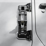 OMU Genesis Series Aluminum Door Hinge Step Folding Foot Pedal for Jeep Wrangler JK JL JT
