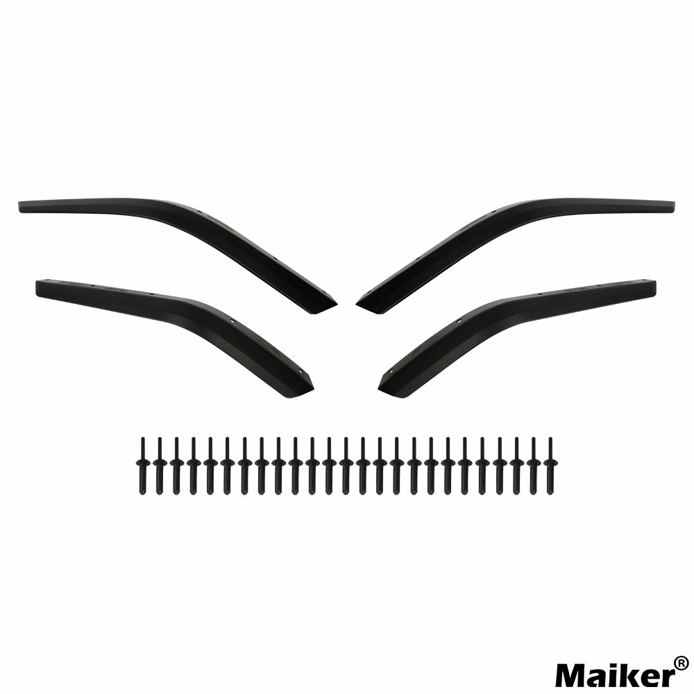 Maiker Extension Fender Trim พร้อม Rivet สำหรับ Jeep Gladiator JT อุปกรณ์เสริม