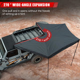 Overland 270° Awning House Tent for Driver Side, Only Top Awning Not Include Side wall