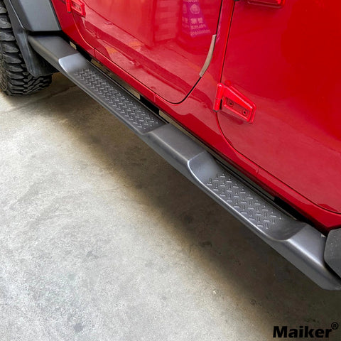 Maiker พลาสติกด้านข้างบาร์สำหรับ JEEP Wrangler JK Runninng BOARD Parts