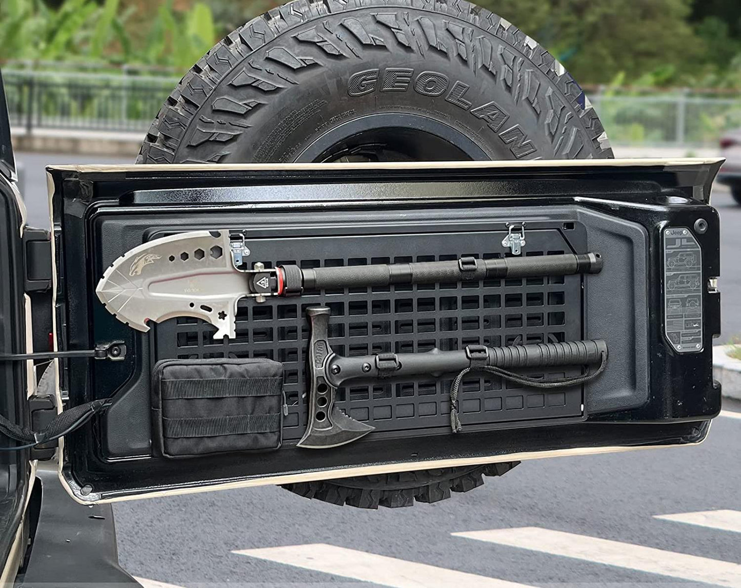 Maiker Double Tailgate Table สำหรับรถจี๊ป Wrangler JKJL อุปกรณ์เสริม