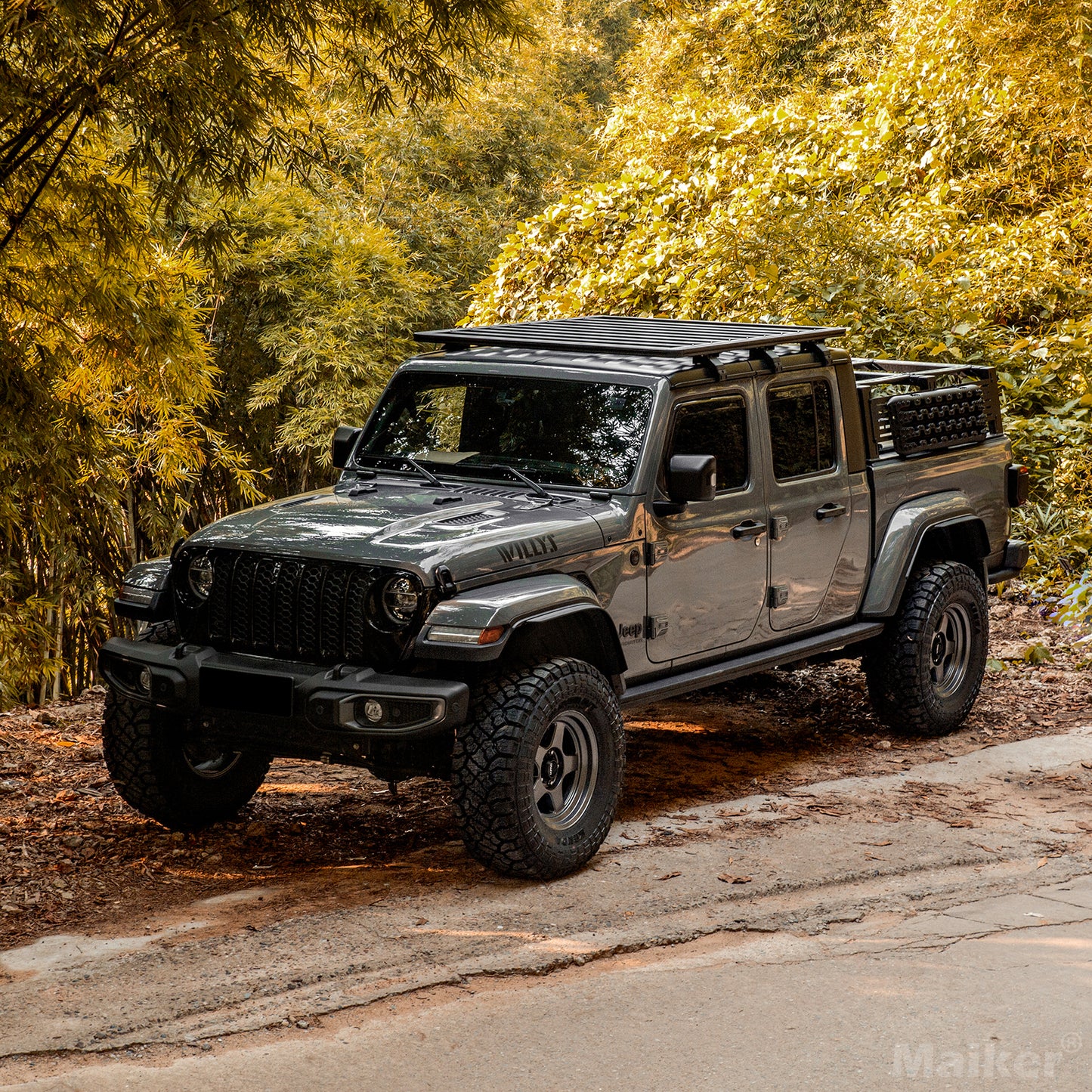 Maiker Extension Fender Trim พร้อม Rivet สำหรับ Jeep Gladiator JT อุปกรณ์เสริม