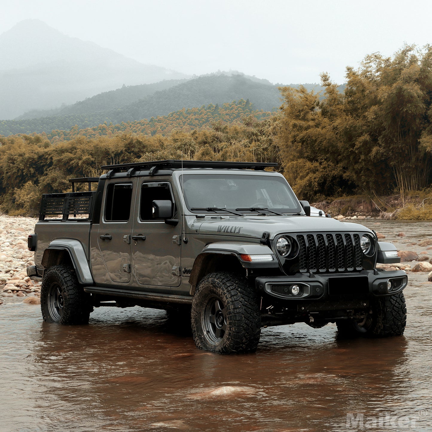 Maiker Aluminum Roof Luggage Rack For Jeep Wrangler JL/Gladiator JT Accessoires