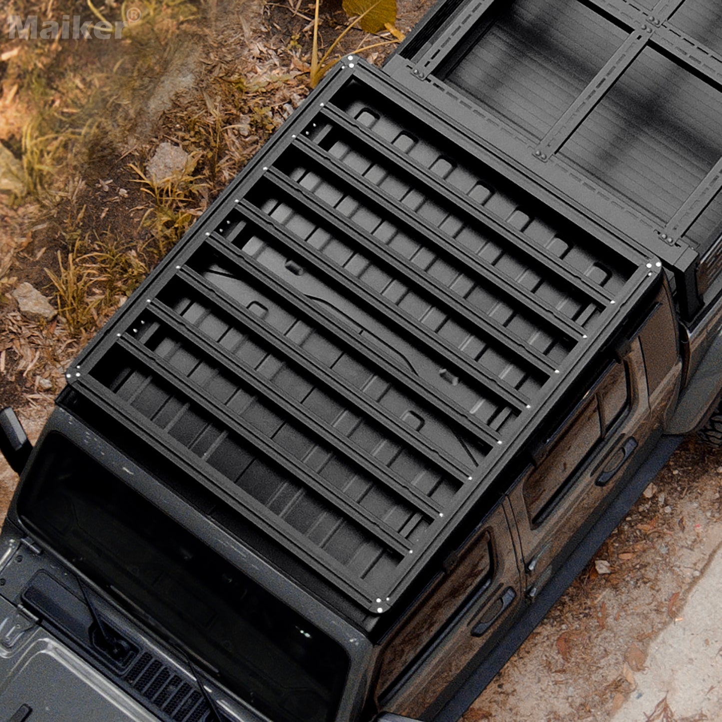 Maiker Aluminum Roof Luggage Rack For Jeep Wrangler JL/Gladiator JT Accessoires