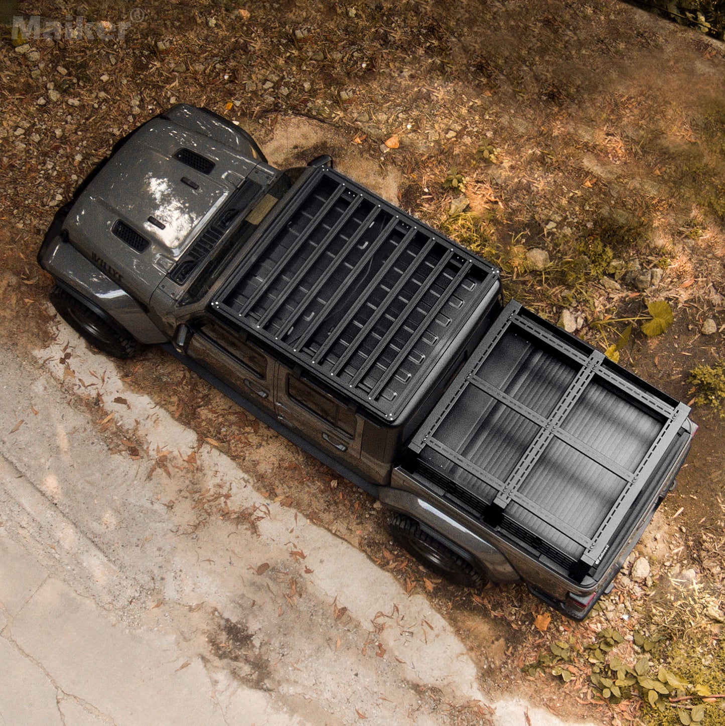 Maiker Aluminum Roof Luggage Rack For Jeep Wrangler JL/Gladiator JT Accessoires