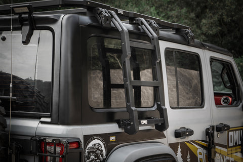 OMU Genesis Aluminum Rear Window Side Ladder For Jeep Wrangler JL