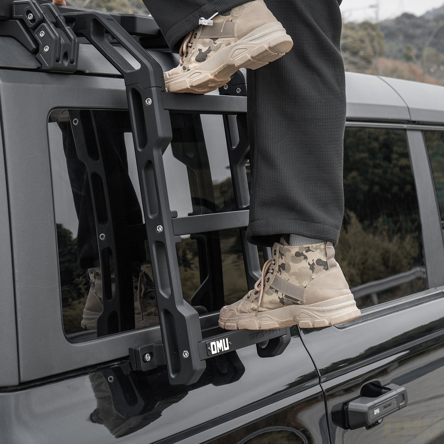 OMU Genesis Aluminum Rear Window Side Ladder For Ford Bronco