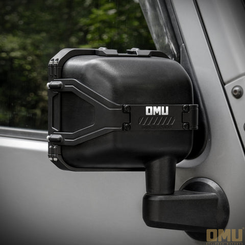 OMU Genesis Rearview Mirror Cover Rain Shield For Jeep Wrangler JK