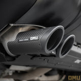 OMU Genesis Series Aluminum Exhaust Tailpipe Trim Kit for Land Rover Defender 110/130 with 3.0L Engine