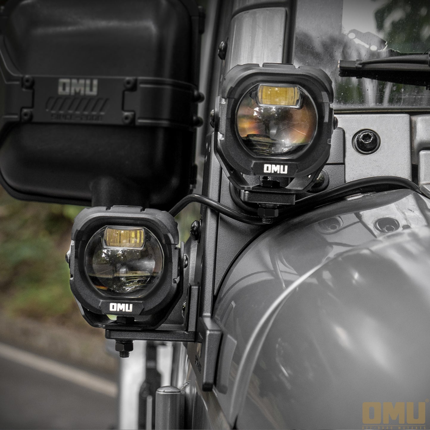 OMU Genesis A-pillar Dual Light Mount For Jeep Wrangler JK