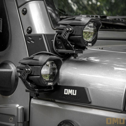 OMU Genesis A-pillar Dual Light Mount For Jeep Wrangler JK
