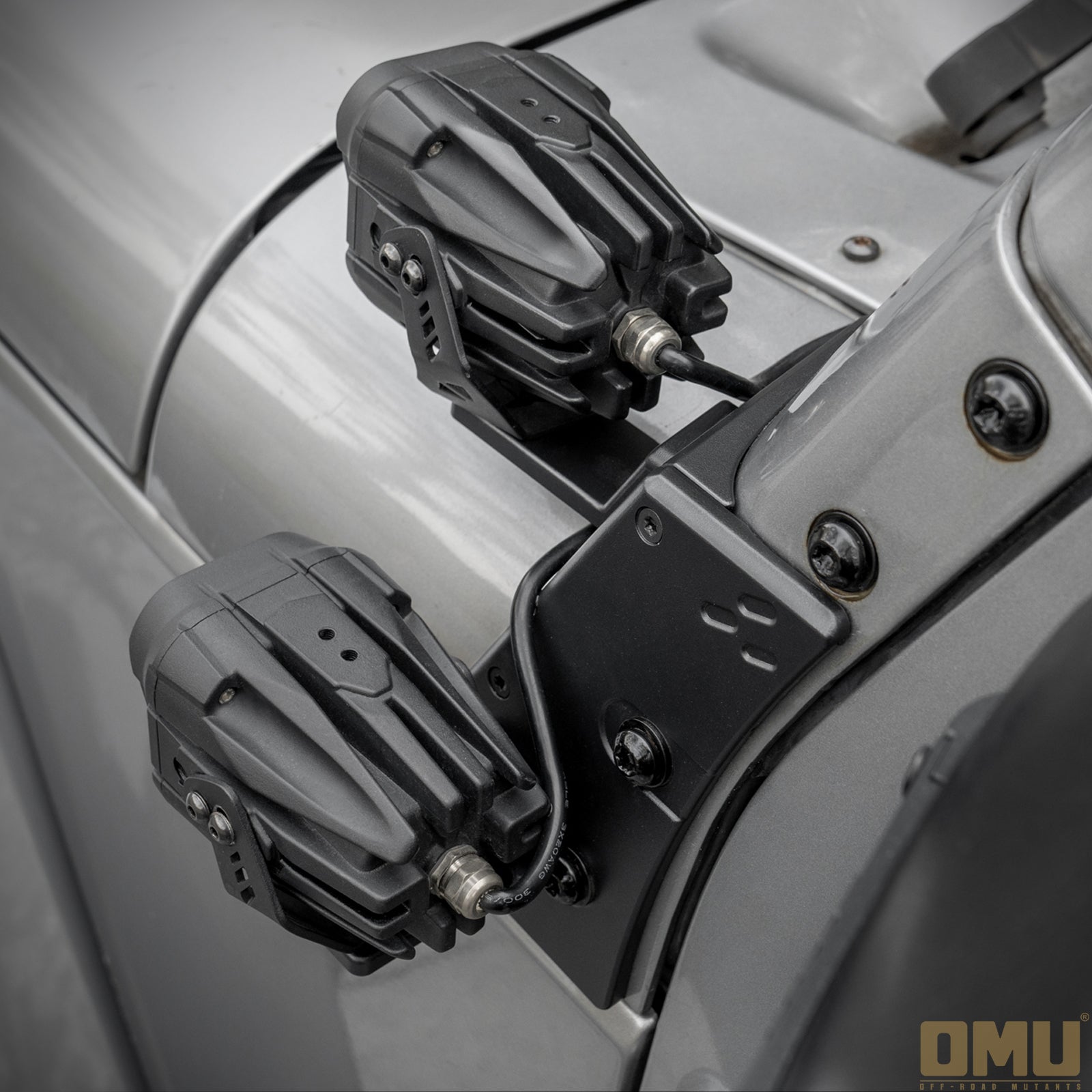 OMU Genesis Dual A-Pillar Light Mount for Jeep JK