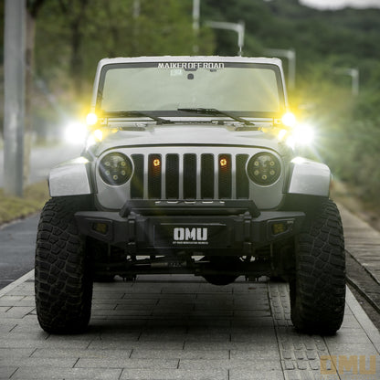 OMU Genesis A-pillar Dual Light Mount For Jeep Wrangler JK