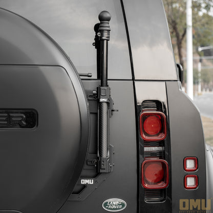 OMU Genesis Series Aluminum Flagpole Holder Brakcet for Land Rover Defender