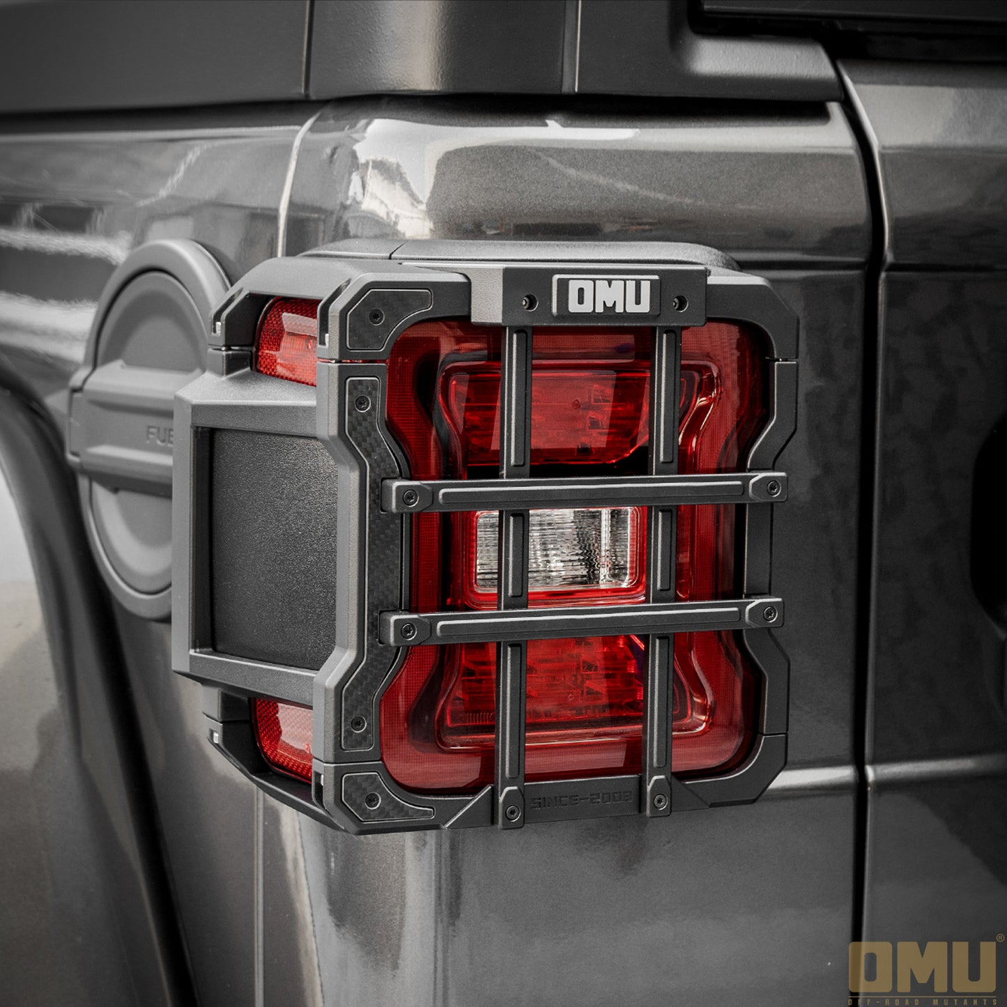 OMU Genesis Aluminum Taillight Cover for Jeep Wrangler JL Rubicon X