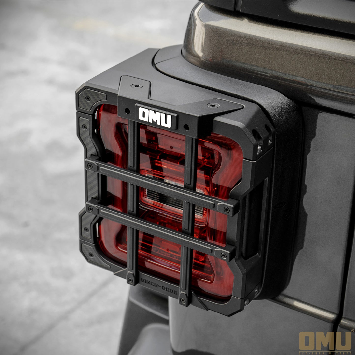 OMU Genesis Aluminum Taillight Cover for Jeep Wrangler JL Rubicon X