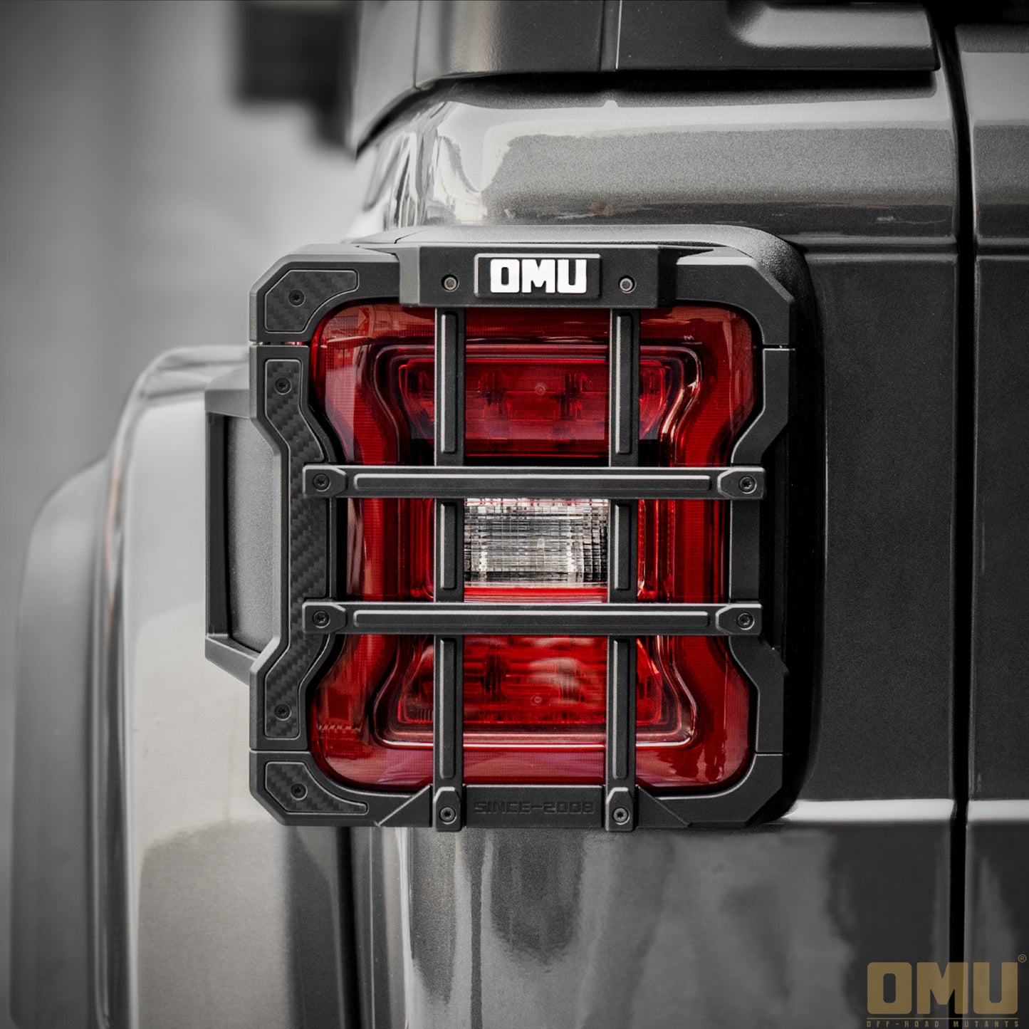 OMU Genesis Aluminum Taillight Cover for Jeep Wrangler JL Rubicon X