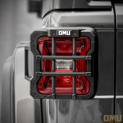 OMU Genesis Aluminum Taillight Cover for Jeep Wrangler JL Rubicon X