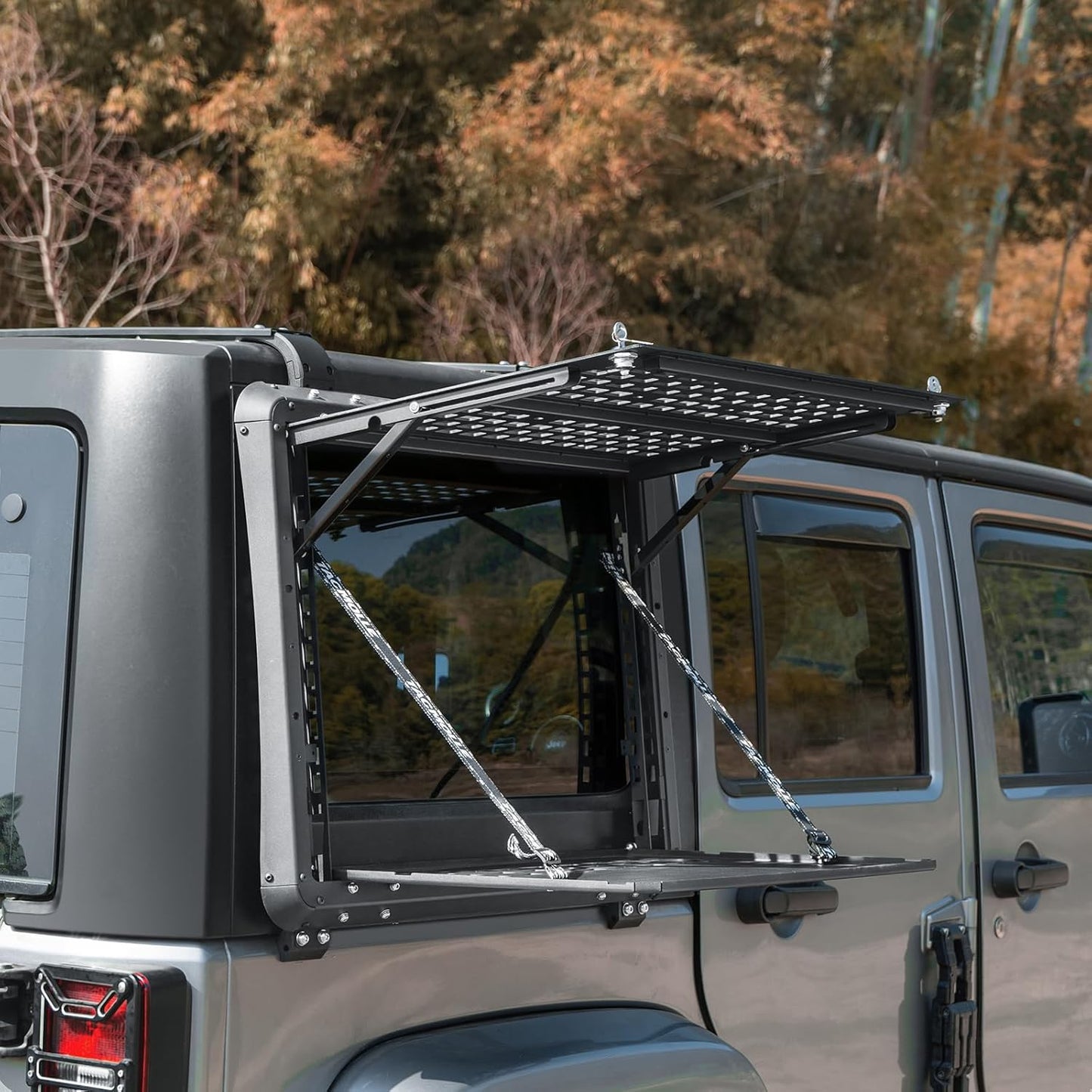 Tacmolle Rear Side Window MOLLE Panel for Jeep Wrangler JK, 2-Pack