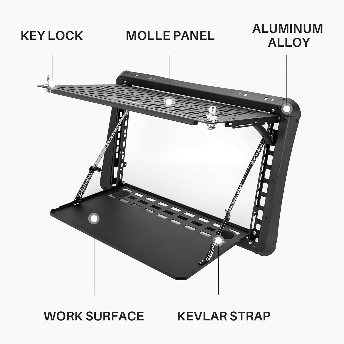 Tacmolle Left/Right Side Window Molle Panel For Jeep Wrangler JL