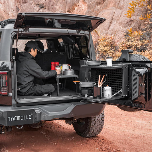 Tacmolle Tailgate Storage Box with Concealed Table for Ford Bronco