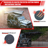 Overland 270° Awning House Tent for Driver Side, Only Top Awning Not Include Side wall