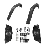 Maiker High Top Clearance Fender Flare With Inner Fender&Light For Jeep Wrangler JL