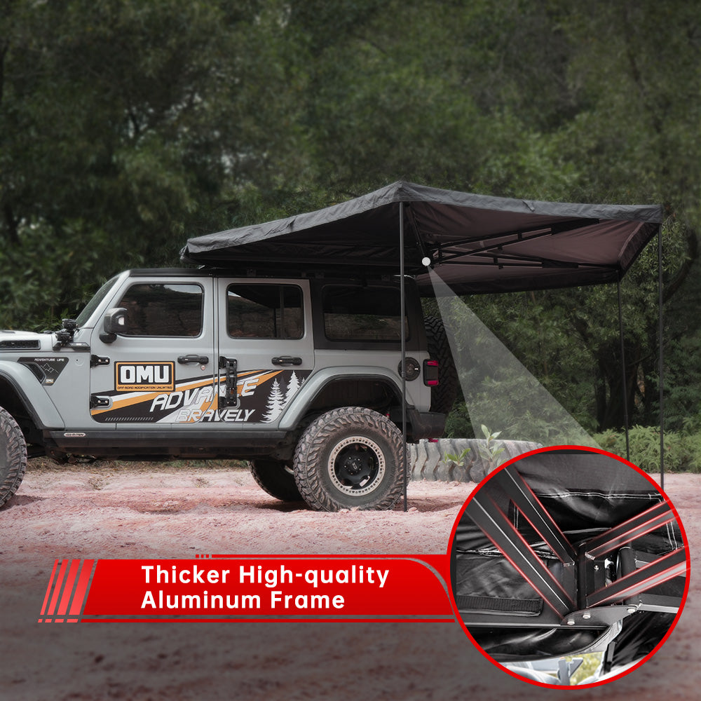 Overland 270° Awning House Tent for Driver Side, Only Top Awning Not Include Side wall