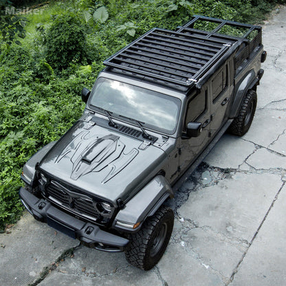 Maiker เกราะเหล็กฝากระโปรงสำหรับรถจี๊ป Wrangler JL/Gladiator JT 4X4 อุปกรณ์เสริม 