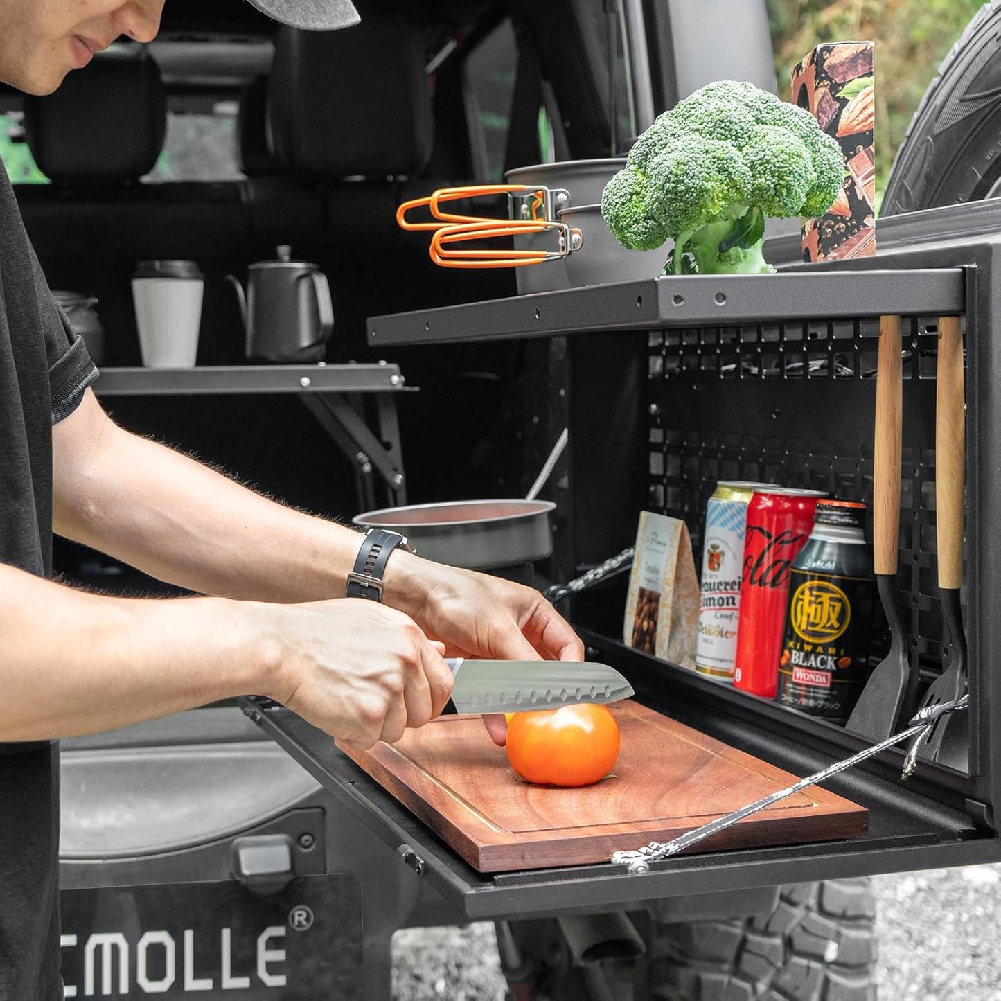 Tacmolle Tactical Tailgate Table Storage MOLLE Panel For Jeep Wrangler JK JL